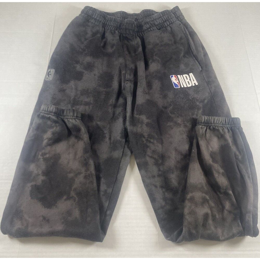 NBA Mens Joggers Sweatpants‎ Youth Large Black Camo Running Athletic Activewear